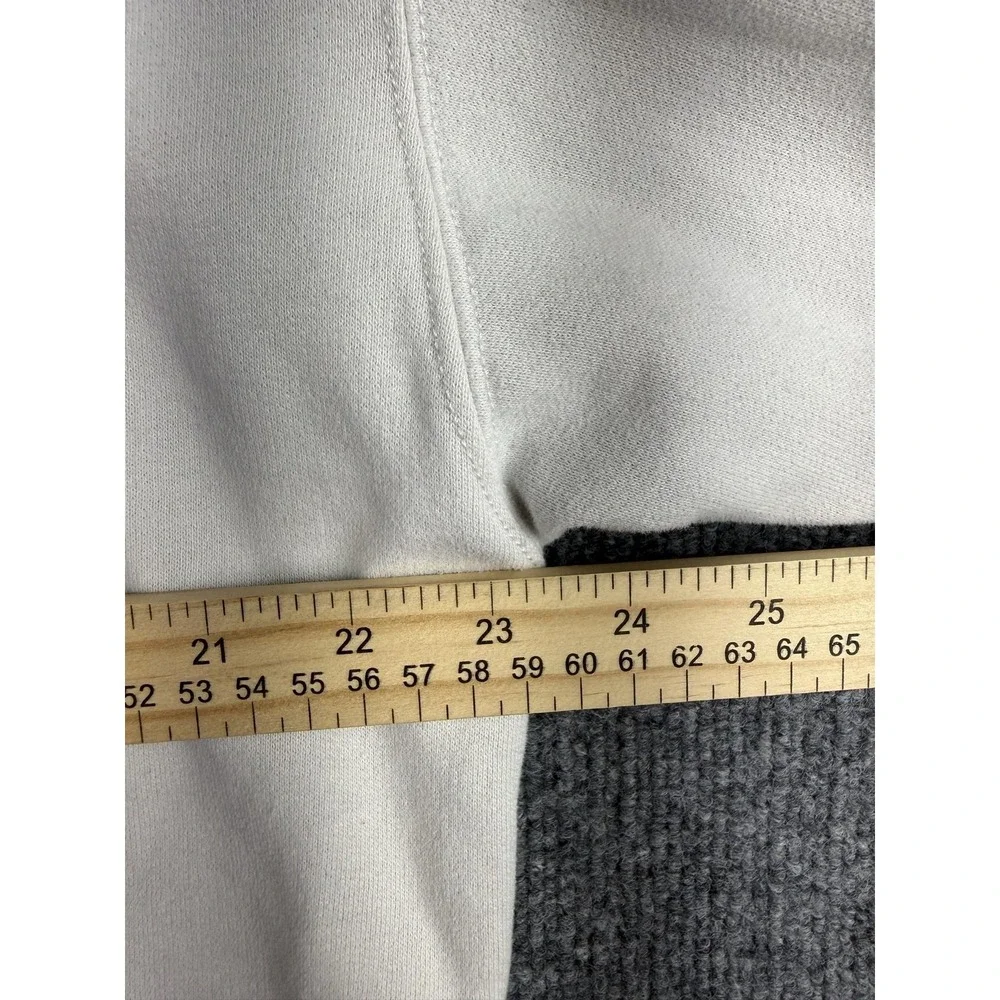 Y2K Hollister Sweatshirt Mens Large White‎ River Hawks Basketball Fleece Graphic